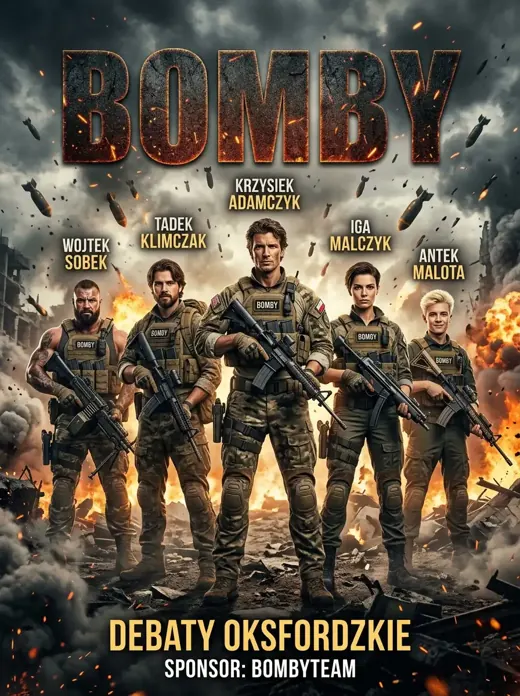 Plakat drużyny Bomby